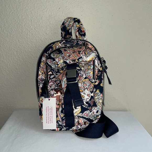 Vera Bradley Utility Sling Backpack-Tangier Paisley - Picture 15 of 15
